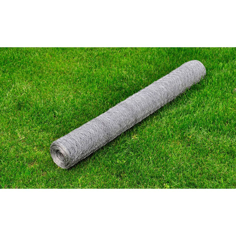Seligman 29.5cm H x 984.25cm W Silver Metal Wire/Mesh Fence