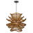 1-Light Pendant Lights Brown Flower Rattan-516843057