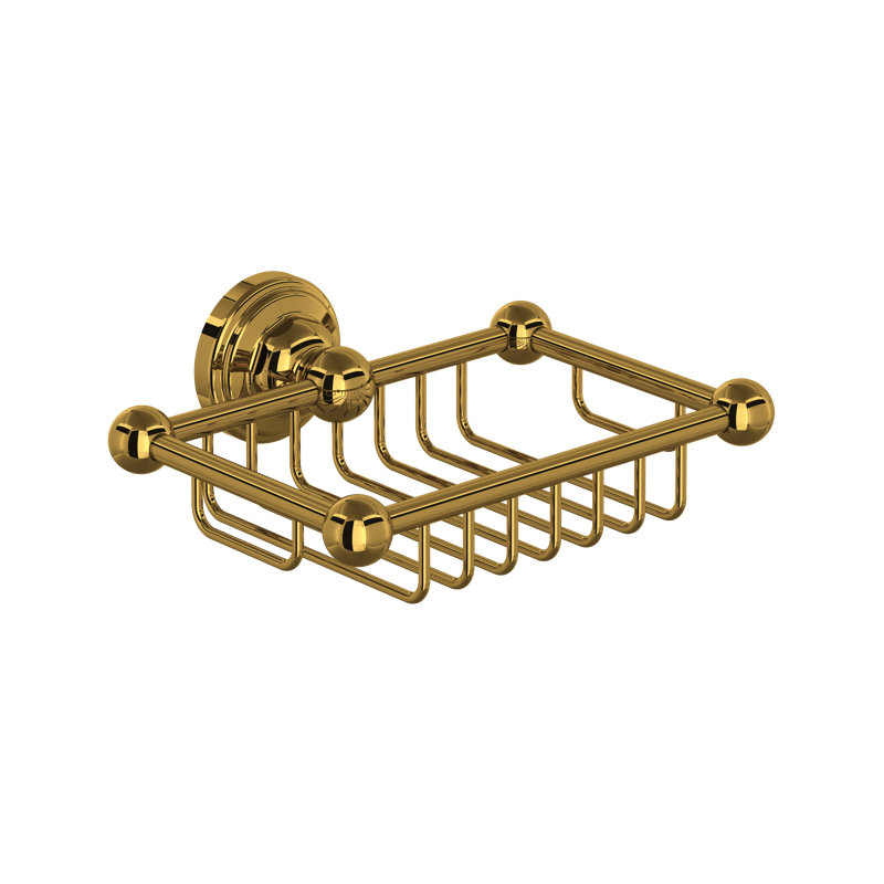 Wall Mounted Soap Dish, Unlacquered Brass