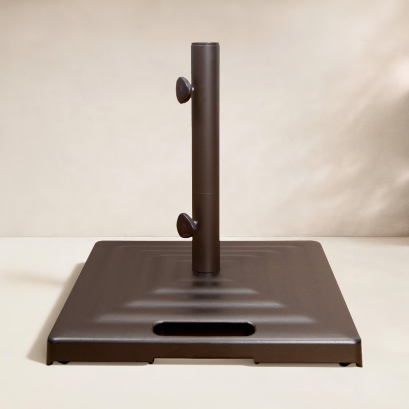 Monaco Square Umbrella Base with Wheels, Black