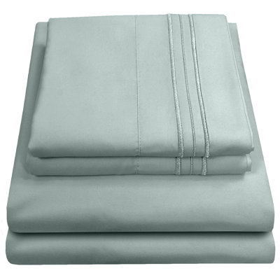 Luxurious Classic Soft Solid Microfiber Sheet Set, Various Colors and Sizes