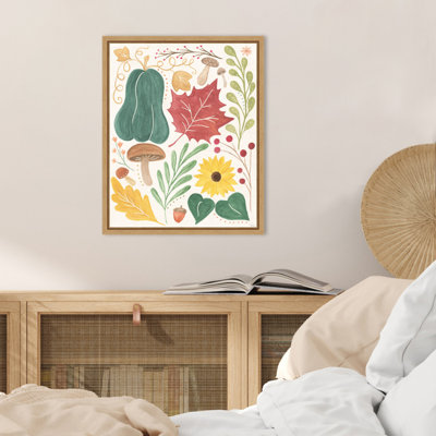 Mod Harvest II by Veronique Charron Framed Canvas Wall Art Print