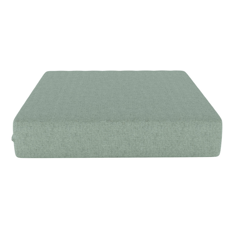 Ottoman Outdoor Patio Cushion With Sunbrella Fabric, Canvas Spa Sunbrella® Canvas