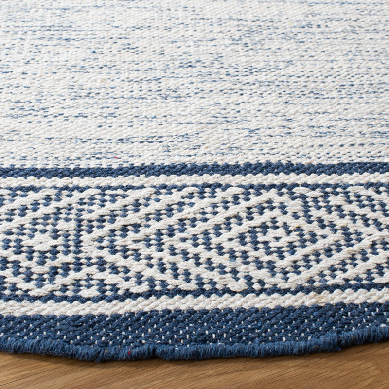 Tapis géométrique en coton tissé à la main Montauk, Rectangle de 5 pi x 8 pi