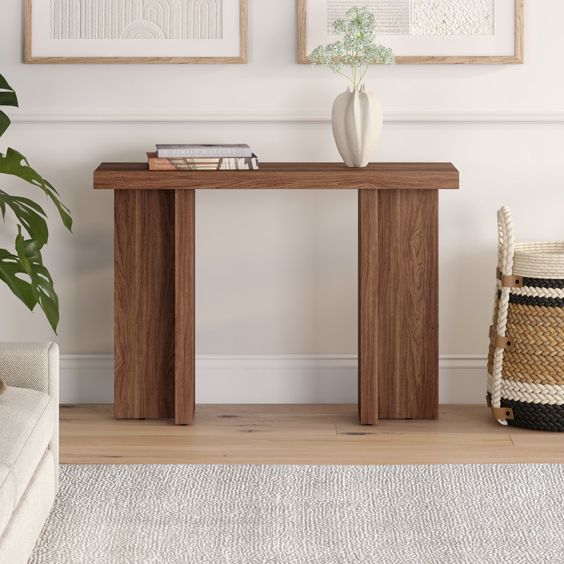 Cerrone 42'' Console Table, Satin Walnut