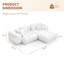 Canapé modulaire modulaire, siège à combinaison profonde surdimensionné, housses de coussin amovibles et lavables, tissu en lin, rembourrage en duvet-1119658761