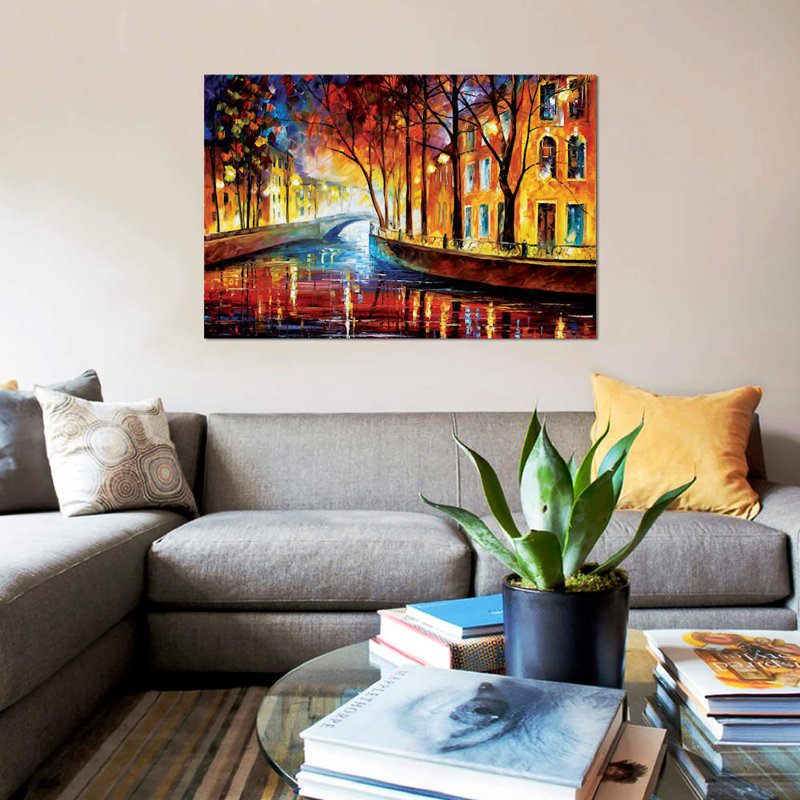 Misty Melody by Leonid Afremov - Wrapped Canvas Painting, 66.04 cm H x 45.72 cm W x 1.91 cm D