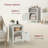 Bauman Farmhouse Nightstand, Bedside Table with a Cabinet and Open Compartment-73822924