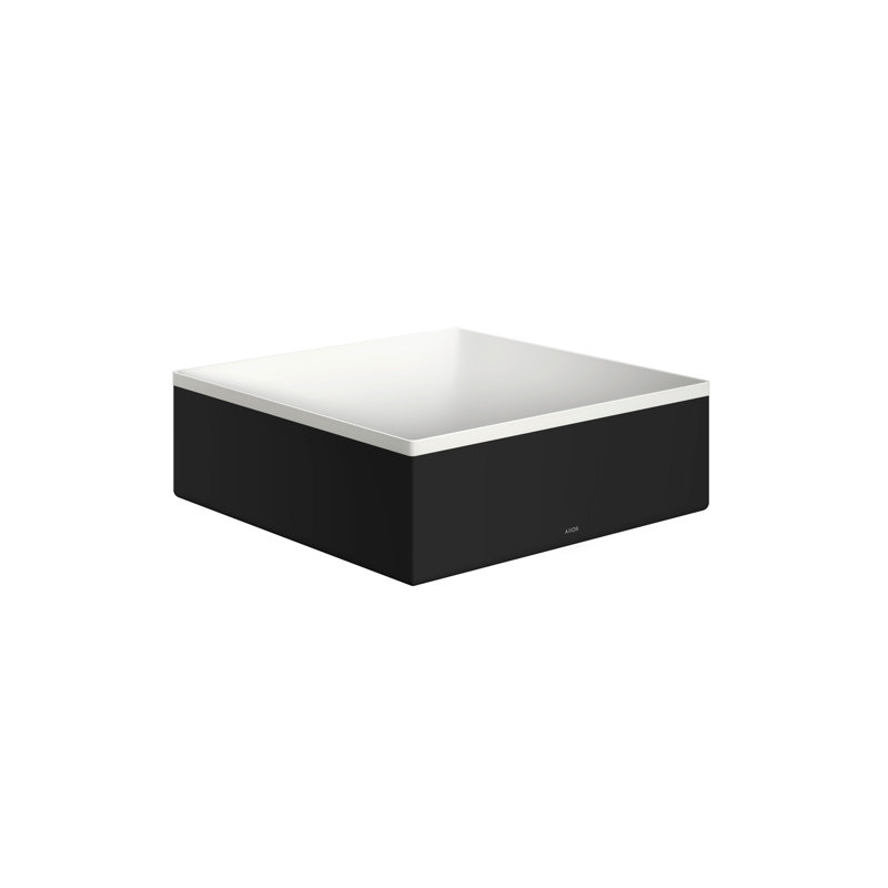 AXOR Suite Sinks Square Sink without Overflow, 11 1/4" x 11 1/4", Matte Black