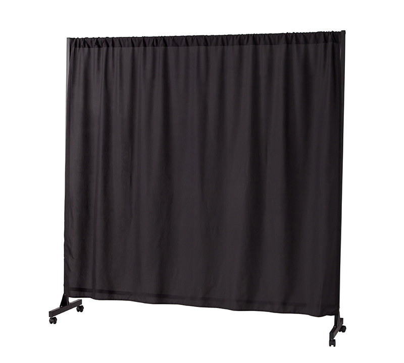 Expandable Privacy 1 Panel Room Divider, Black
