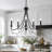 Modern 5-Light 24.5"W Candle Style Empire Chandelier With Crystal Accents UL Listed