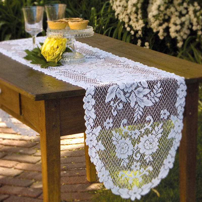 Chemin de table Billups, Blanc, L 45 po x L 13 po