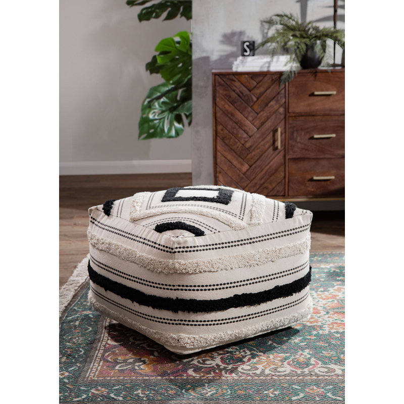 Kenesha 70cm Wide Square Footstool Ottoman