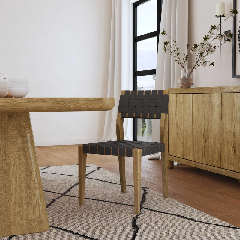 Orlando Dining Chair Set Of 2, Light Brown/Charcoal