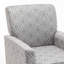 Fauteuil en mélange de polyester à motifs