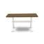 X-Style Kitchen Table - a Rectangle Dining Table Top with Stylish Legs, Wire Brushed Linen White-851934124-851934123-851934122