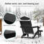 Chaise pliante Adirondack avec repose-pieds rétractable, chaise de patio résistante aux intempéries-1031495061