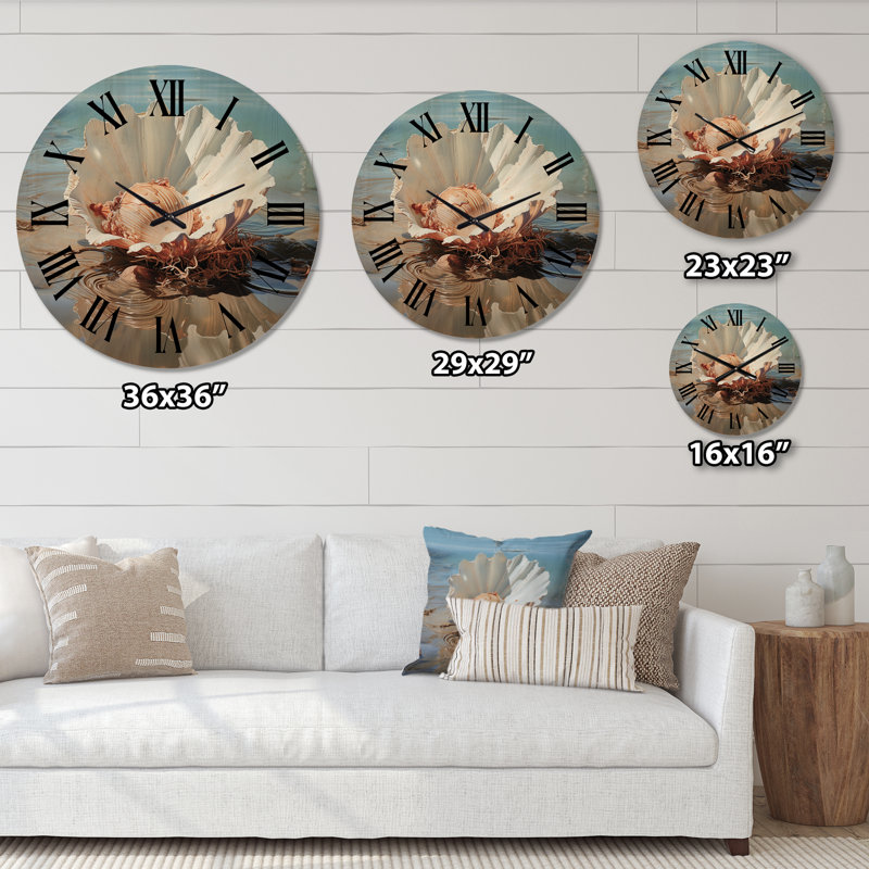 Anthonella Solid Wood Wall Clock, Large