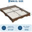 Bed Frame, Wood Platform Bed with Wave Design, Low Bed Frame Without Headboard, Minimalist Bed Base with Noise-Free, Easy Assembly, No Box Spring Needed-2047236402-2047236406
