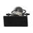 Decorative Metal and Glass Sandtimer Object for Home Decor - Contemporary Sculpture Accent for Office, Table or Living Room Decoration - Black-277107264