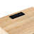 16.07" Nightstand With Power Outlet, Solid Wood Legs, Easy Maintenance - Natural End Table Drawer & Outlet. Modern Legs. Brilliance For Living Room, Bedroom. To Clean. And Steady. Supports 120lbs-661427454