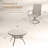 4-Person Outdoor Patio Dining Set With Swivel Chairs-1101968047