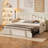 Daybed with Pop-Up Trundle USB Charging and Side Pockets for Modern Comfort and Functionality-126455819