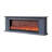 Drak Gray Solid Wood TV Cabinet Fireplace