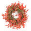 26" Artificial Farmhouse Fall Harvest Twig Blossoms Cluster Greenery Mini Eucalyptus Thanksgiving Day Front Door Wreath