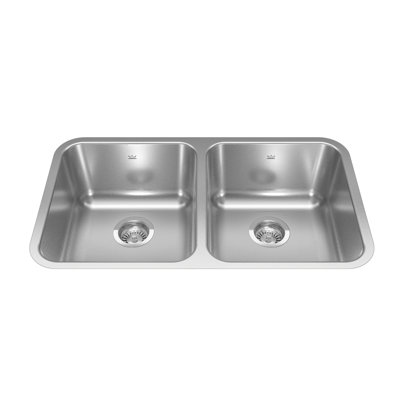 30.88'' L Double Bowl Stainless Steel Kitchen Sink