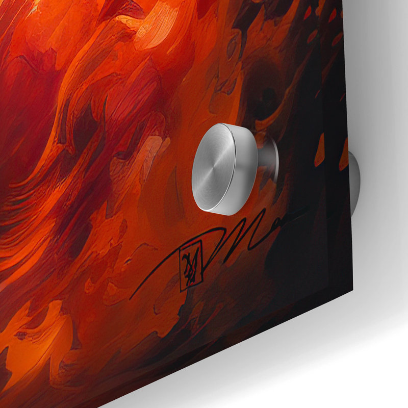«Fire Horse» par Momart, art mural en verre acrylique, H 36 po x l 24 po x P 0,2 po