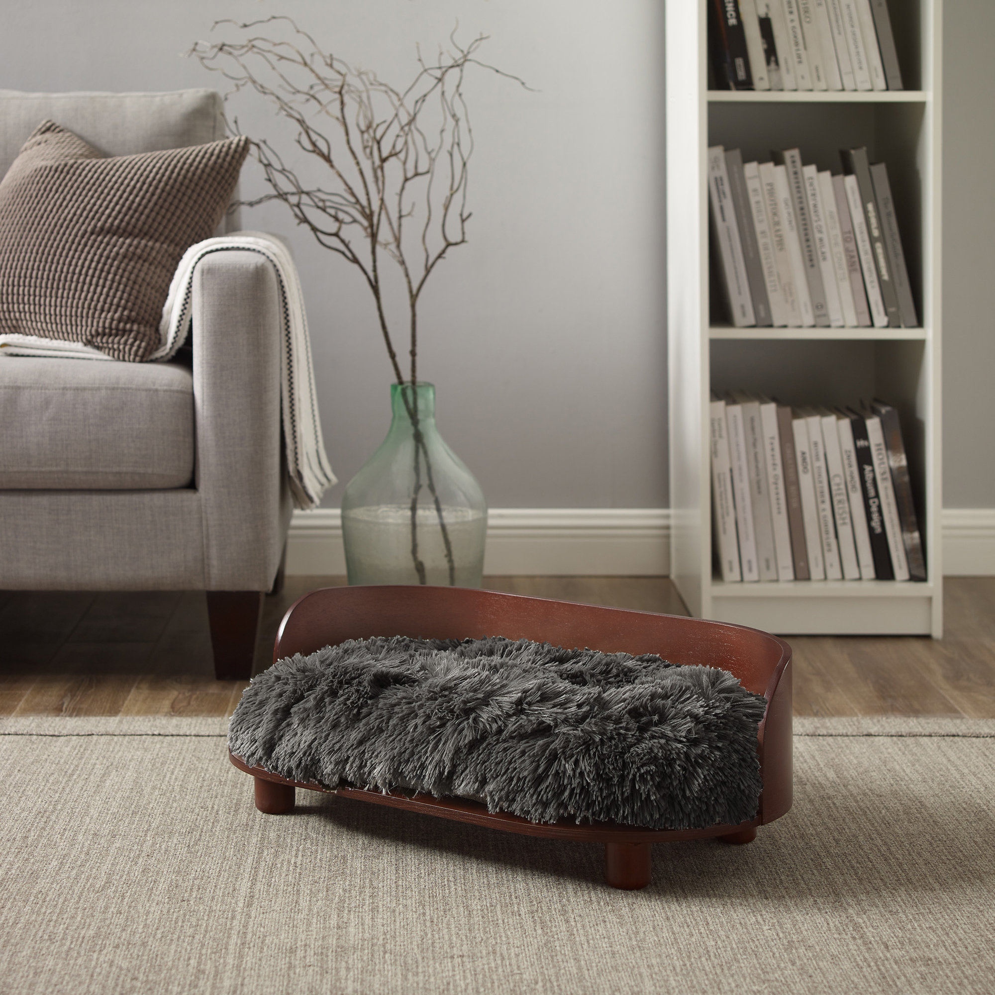 Kuai Pet Bed, Dark Brown