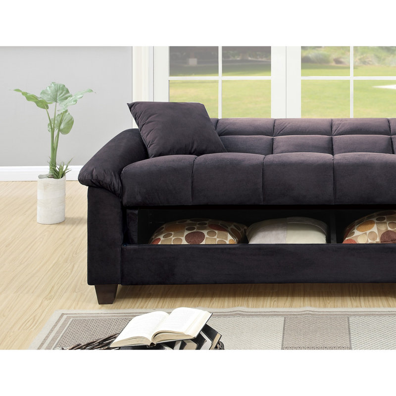 Canapé de futon 1pc, Noir