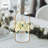 10-Pack Gold Metal Flower Basket Small Round Wedding Centerpiece with Heart Handle