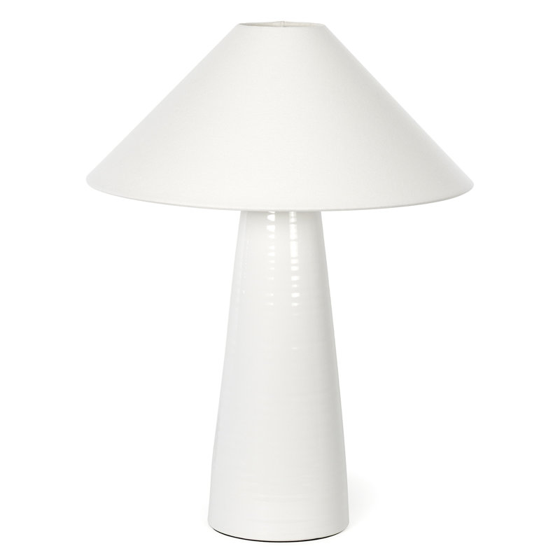 Lampe de table en céramique Koda (blanc), Blanc