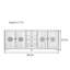 Buffet en bois massif de style chinois