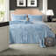 Ensembles de literie Western Cowgirl, ensemble d'édredon double en microfibre bleue