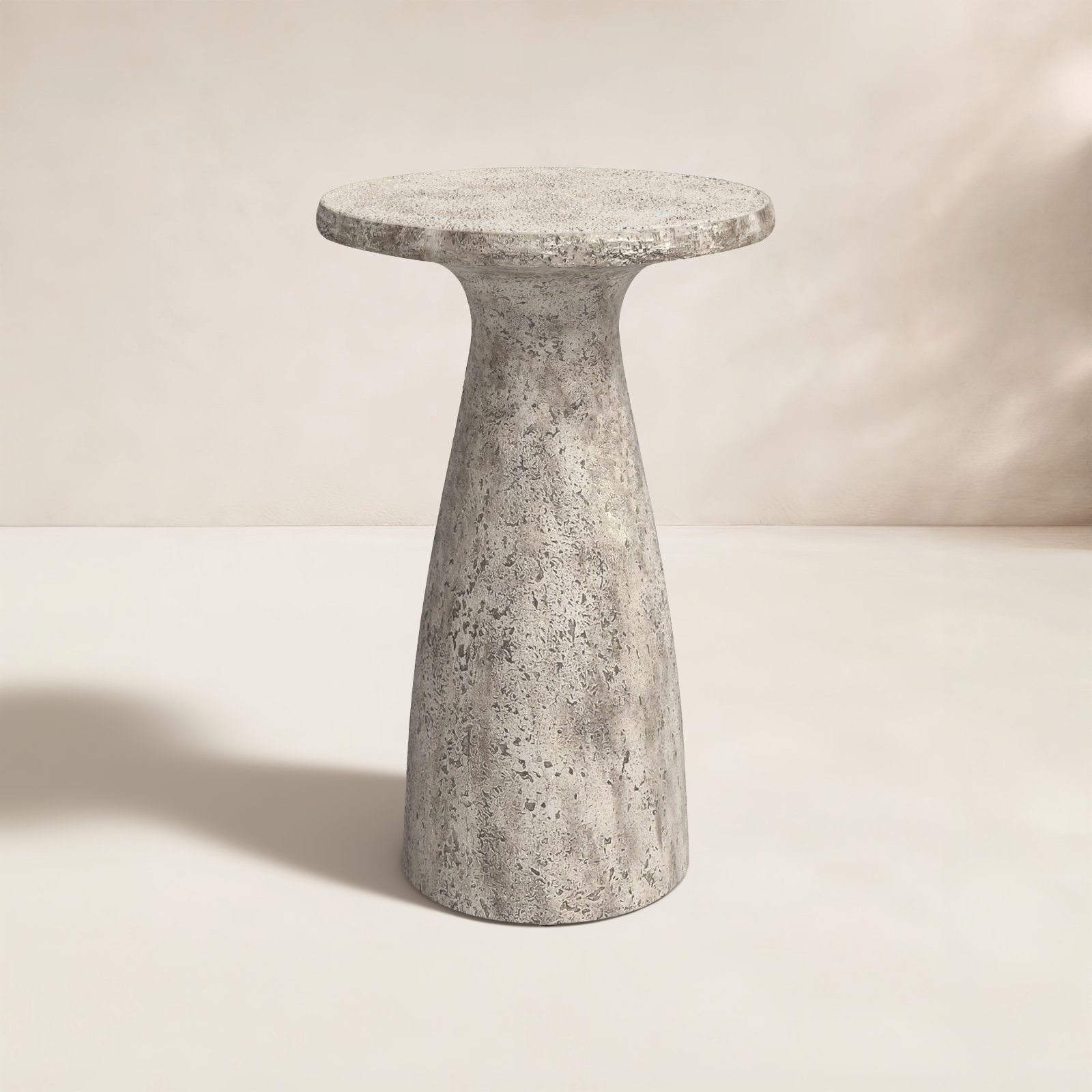 Adainville 13" Patio Table, Light Gray