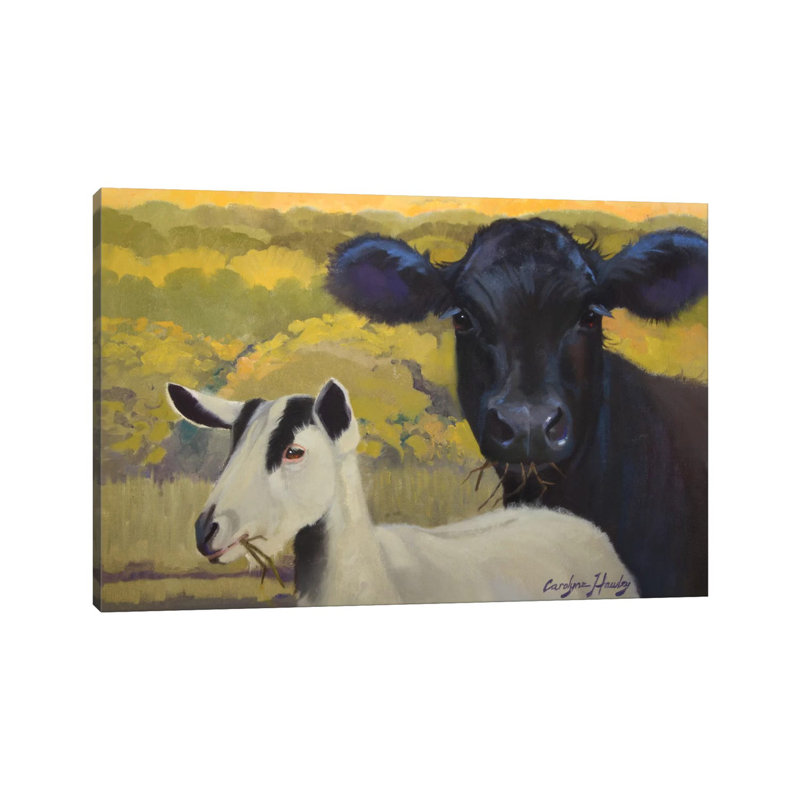Farm Pals IV by Carolyne Hawley - Wrapped Canvas Painting, 20.32 cm H x 30.48 cm W