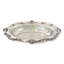 Plat de service polyvalent en argent avec plaque en verre