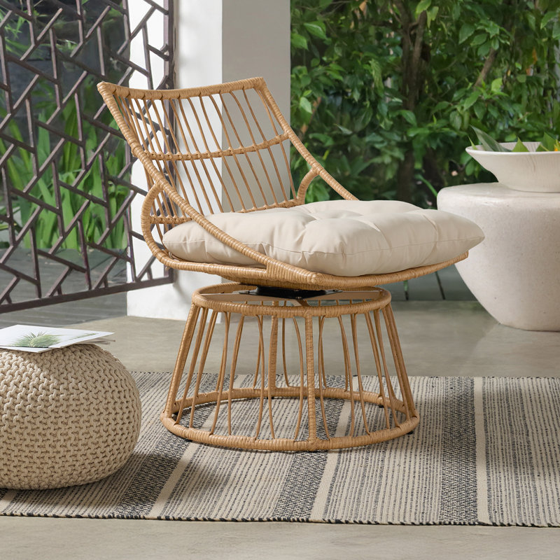 Fauteuil en osier pour l'extérieur Servana