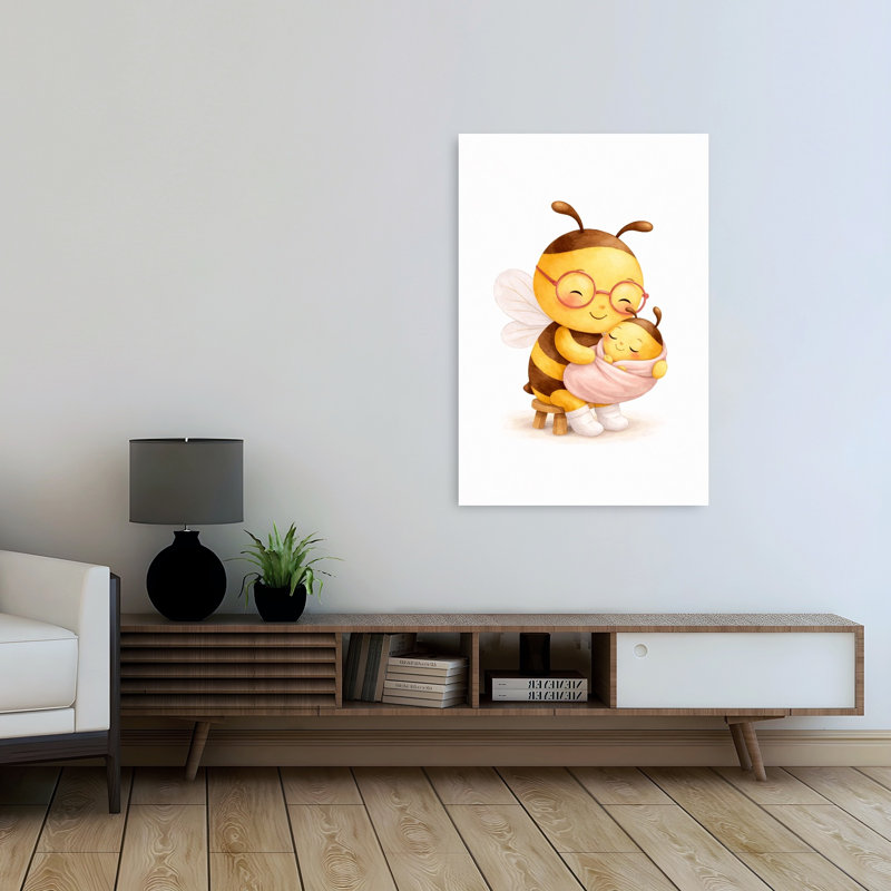 «Mama Bee & # 039; S Love Peaceful Bee», reproduction d'art murale, 48" H x 32" W