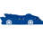 Twin Race Car-Shaped Platform Bed With Rotating Wheel Assembly - And Fashionable Size Car Secure Wheels, Functional-1413171291