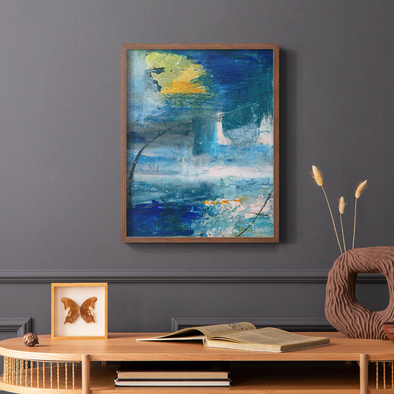«Spring Winds I», reproduction encadrée - bois massif, Brun, H 10 po x l 8 po