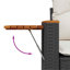 55cm Wide Patio Sofa with Cushions