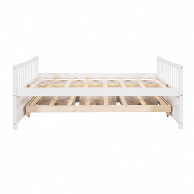 Ajavian Three Drawers Wooden Daybed with Trundle