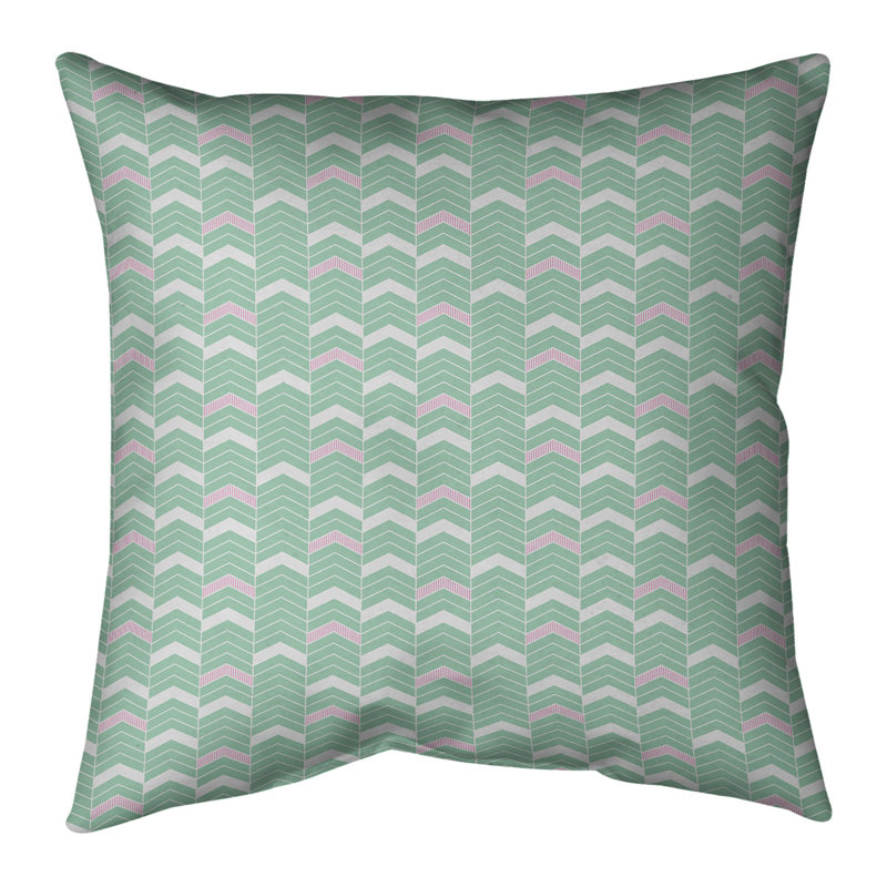 Coussin Rhonda Cheval, H 16 po x l 16 po, Duvet synthétique, Petit : vert, rose