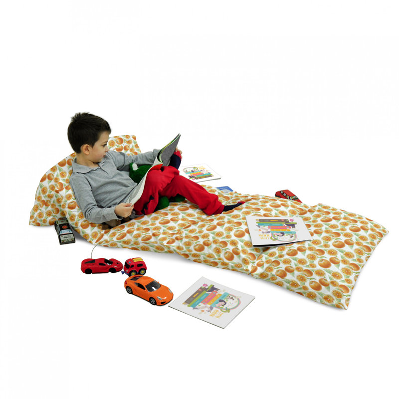 Housse de coussin d'extérieur Orange Fruit Leaves, H 2 po x l 27 po x P 88 po