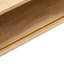 Table basse en rotin de 41,34 po, porte coulissante pour rangement, pieds en bois massif, table de salon moderne, naturel-131261694