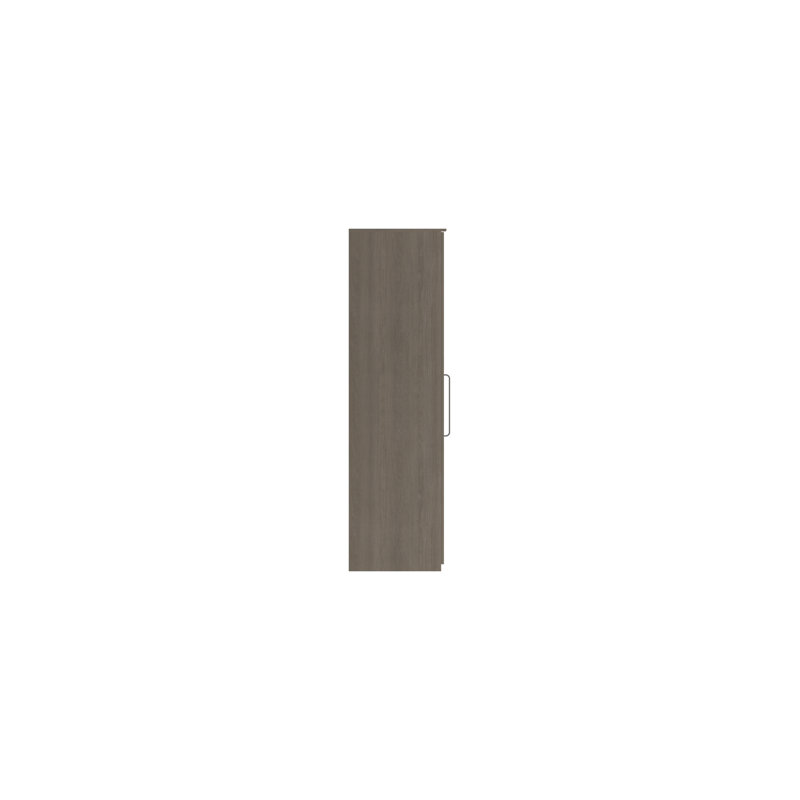 Bushnell 2 Door Manufactured Wood Wardrobe, Grey